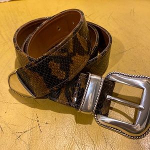 Snakeskin belt